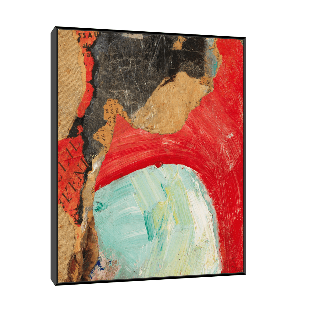 Canvas Slika na platnu Ohne Titel, Kurt Schwitters 40x50cm, Sa ramom, Crni