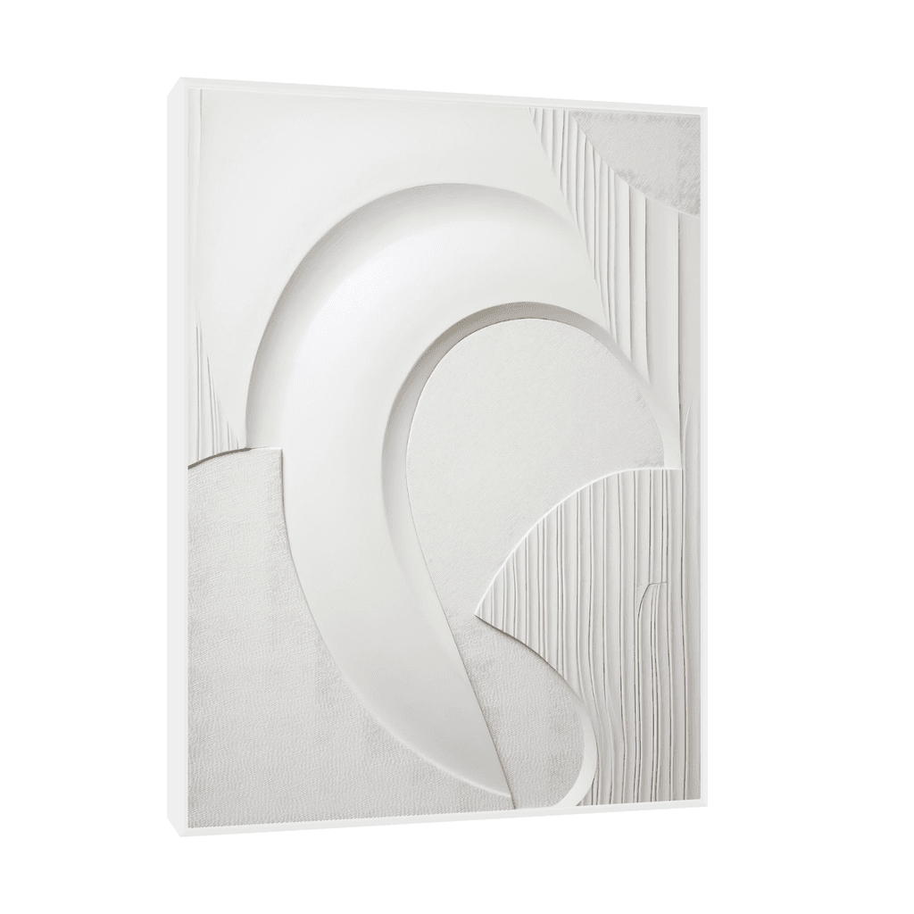 Canvas Slika na platnu Gesso, Sa ramom, 75 x 100  cm, Beli