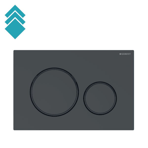 Geberit Tipka za ispiranje vodokotlića Sigma 20, Crna