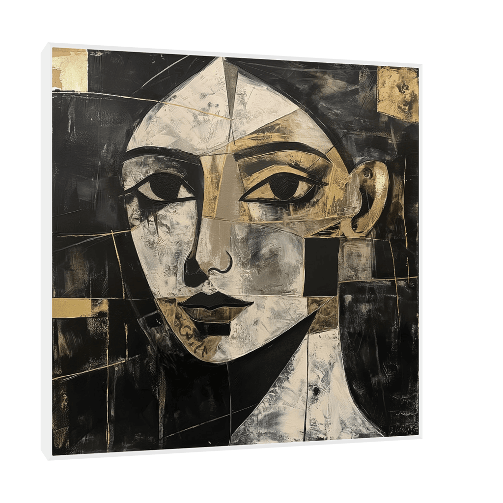 Canvas Slika na platnu The Look 30x30cm, Sa ramom, Beli