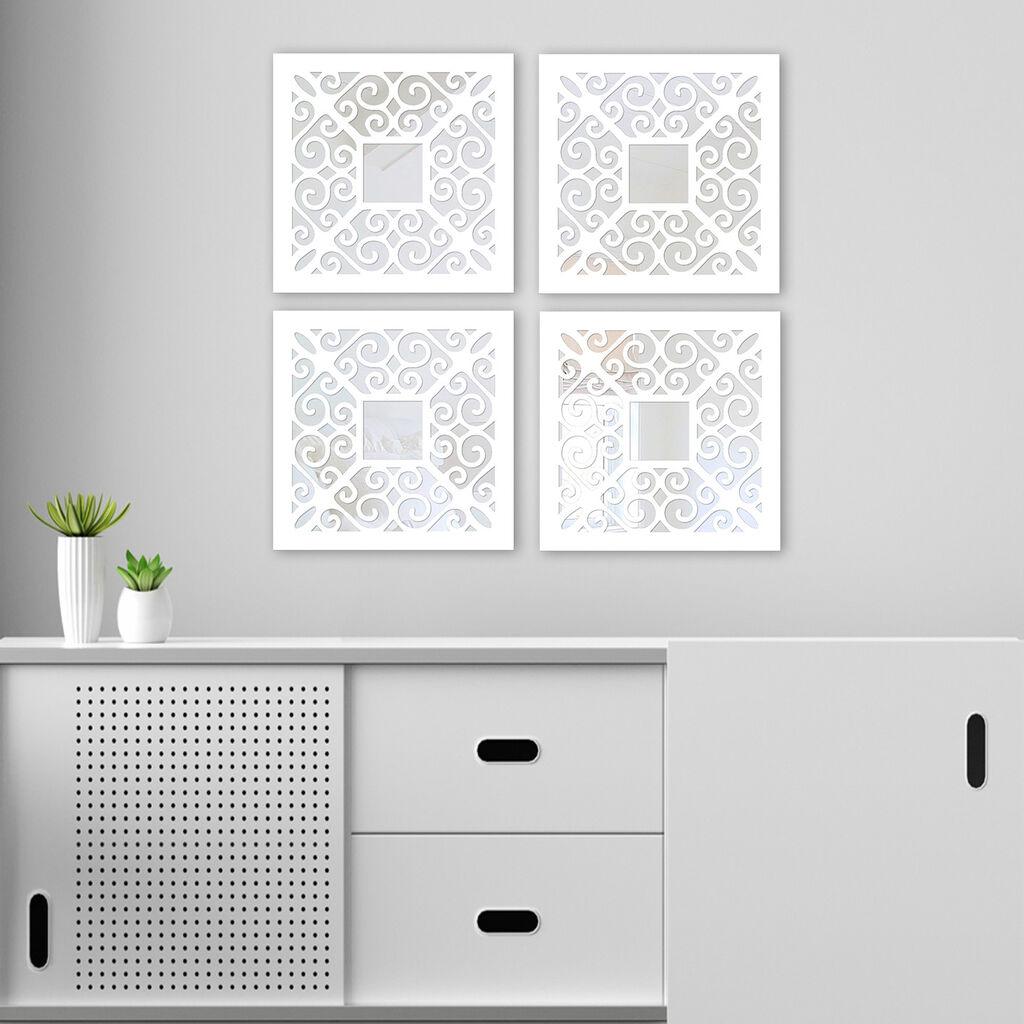 Wallity Set ogledala BYZ06833628, Beli