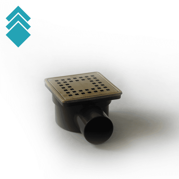 FEHA Podni slivnik Feha 304, 10x10x50cm, Zlatne boje