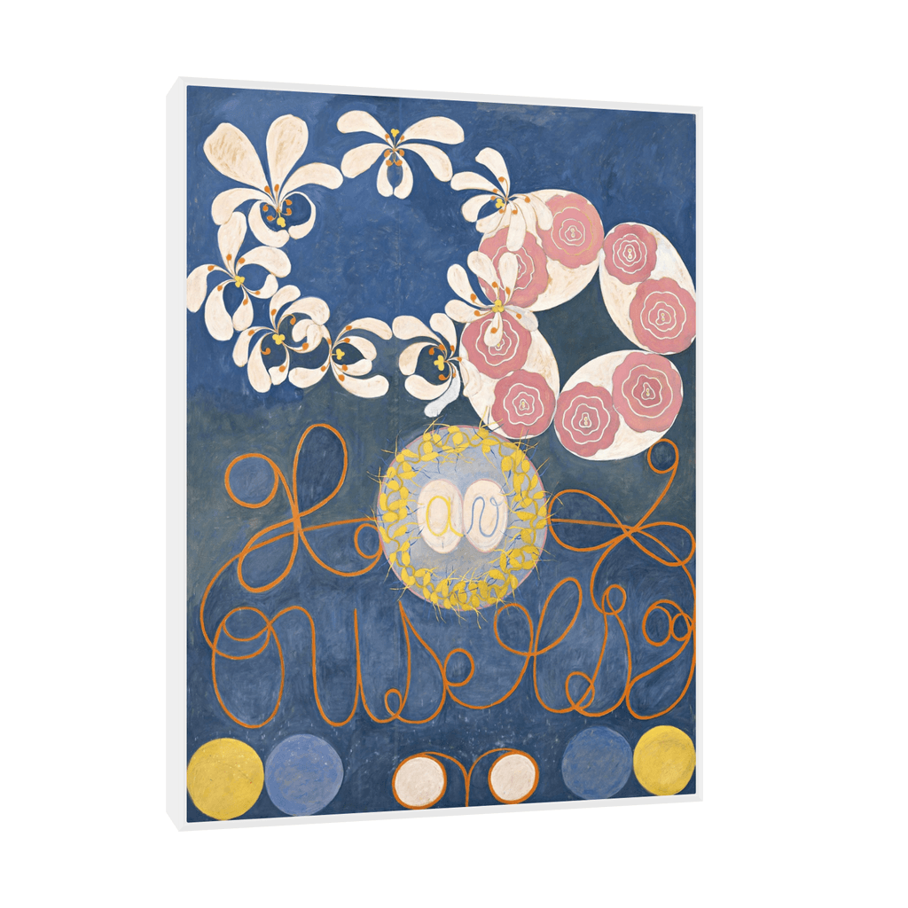 Canvas Slika na platnu Childhood Group IV, Hilma af Klint, 30x40cm, Sa ramom, Beli