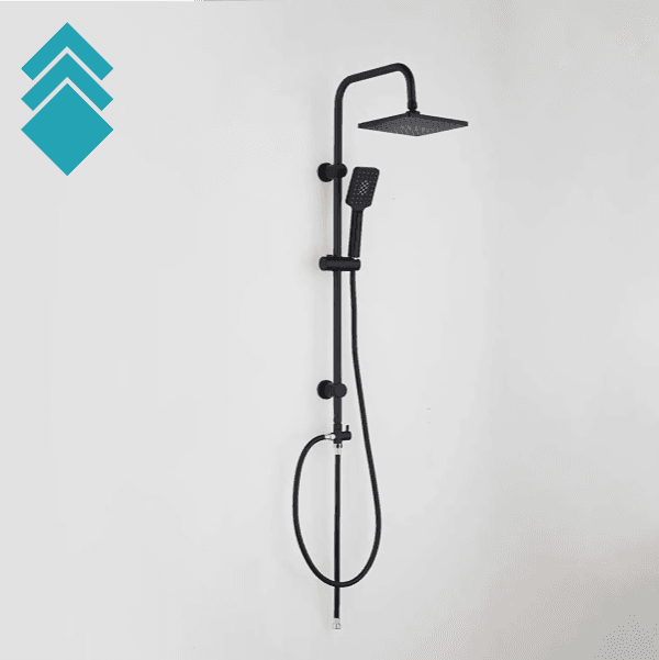 Diplon Usponski tuš Quadro BGQ1614BL, Crni