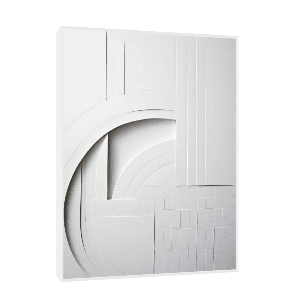 Canvas Slika na platnu Gesso IV, Sa ramom, 30 x 40 cm, Beli