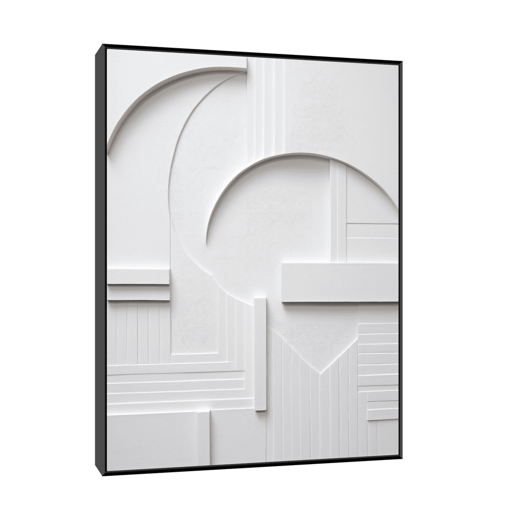 Canvas Slika na platnu Gesso II, Sa ramom, 30 x 40 cm, Crni