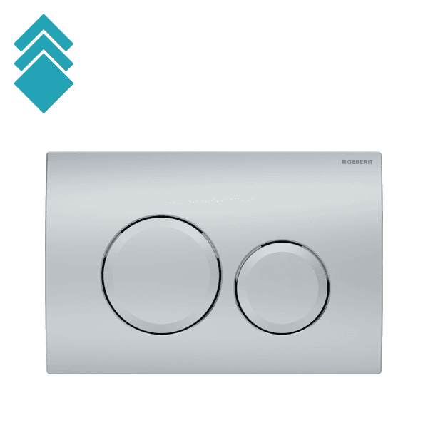 Geberit Tipka za ispiranje vodokotlića Delta 20 Mat, Hrom