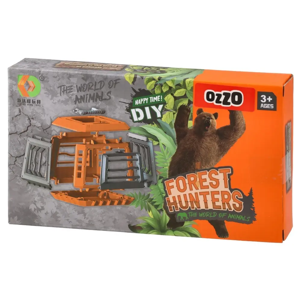 Ozzo Forest hunters  Set za lov tigar u kavezu, 11cm