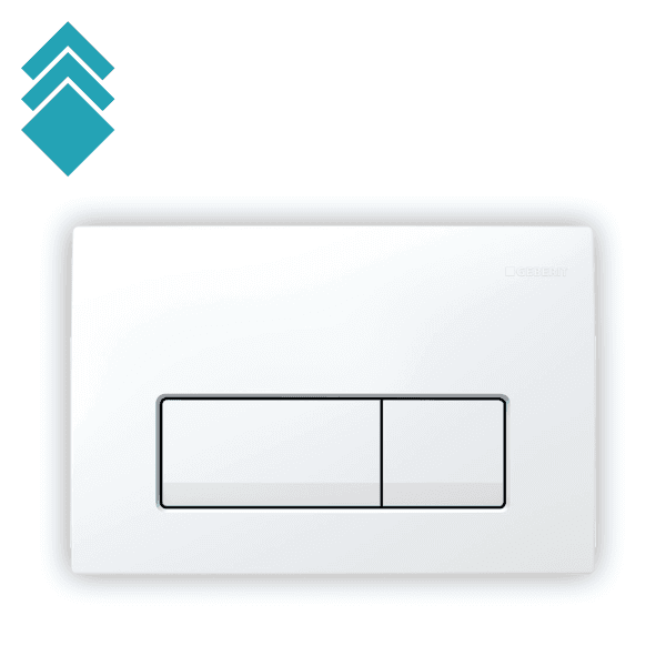 Geberit Tipka za ispiranje vodokotlića Delta 50, Bela