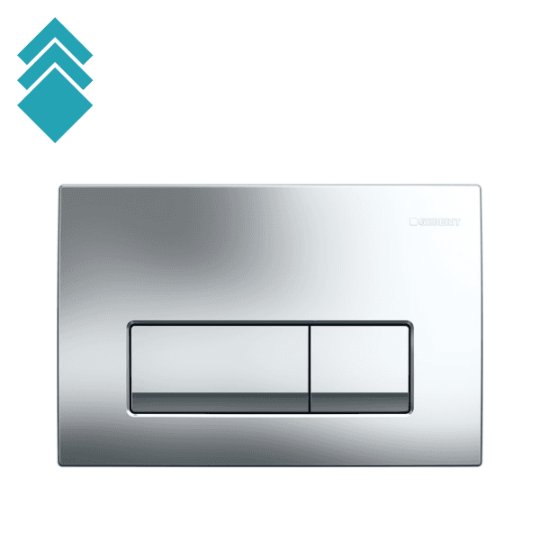 Geberit Tipka za ispiranje vodokotlića Delta 50, Hrom