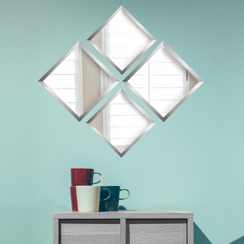 Wallity Set ogledala SETAYNA_047, Srebrni