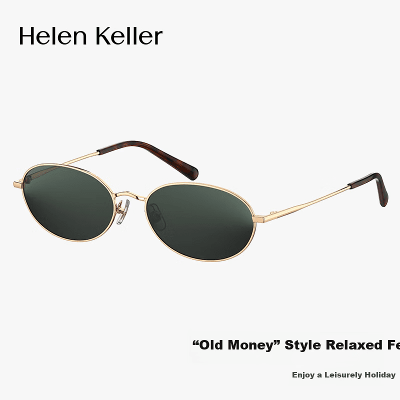 Helen Keller Unisex naočare za sunce, Zlatno-zelene