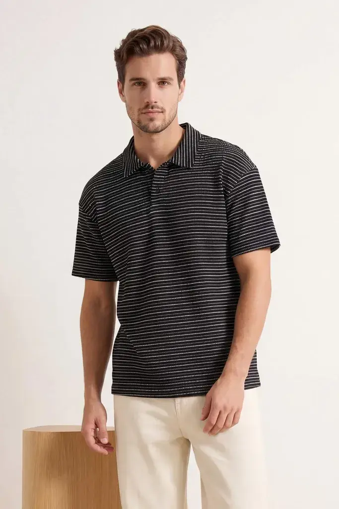 Trendyol Muška majica Tmnss26Po00008, Tamnoplava
