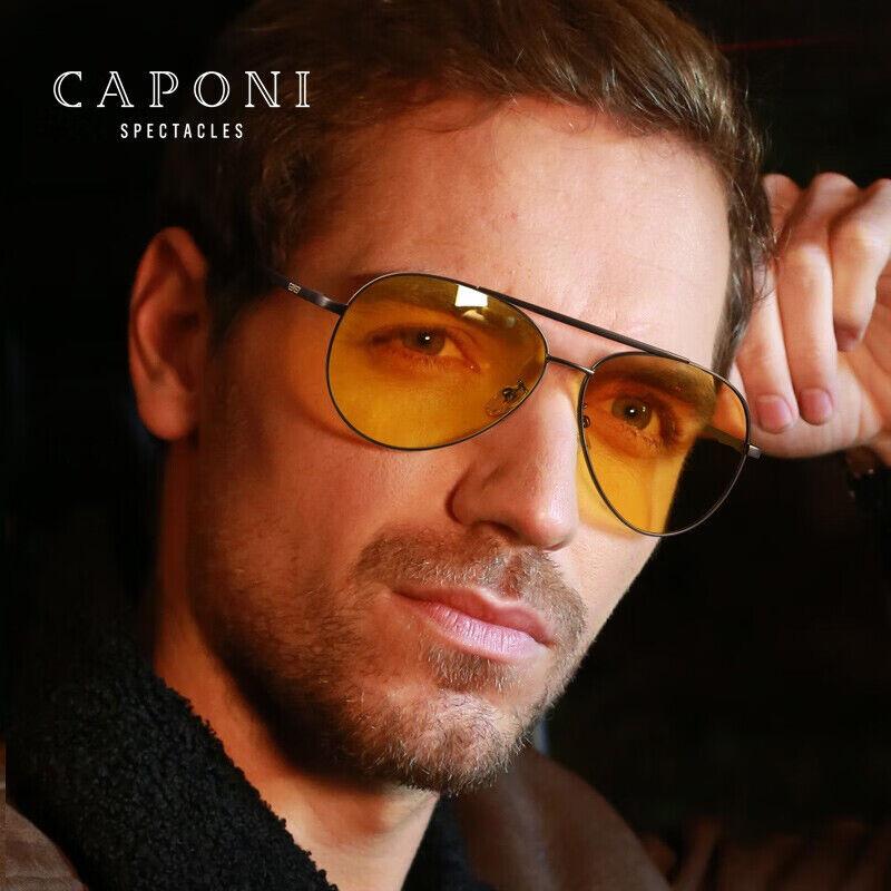 Caponi Unisex naočare za sunce, Sivo-žute
