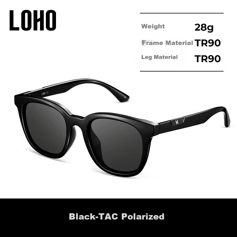 Loho Unisex naočare za sunce, Crne