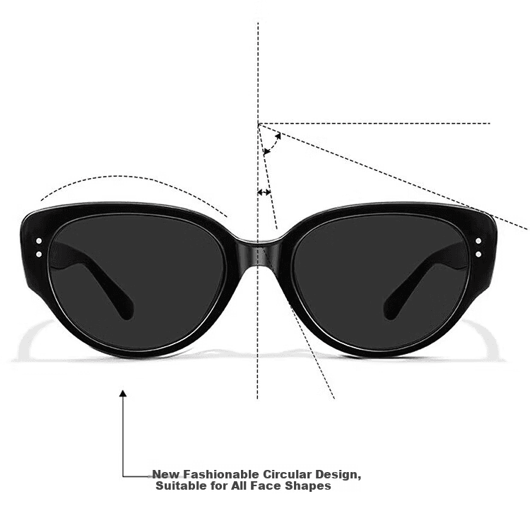 Mumujian  Unisex naočare za sunce, Crne