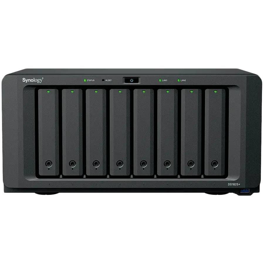 Synology DiskStation DS1825+, NAS sa 8 ležišta, AMD Ryzen četvoroјezgarni procesor, 8GB DDR4