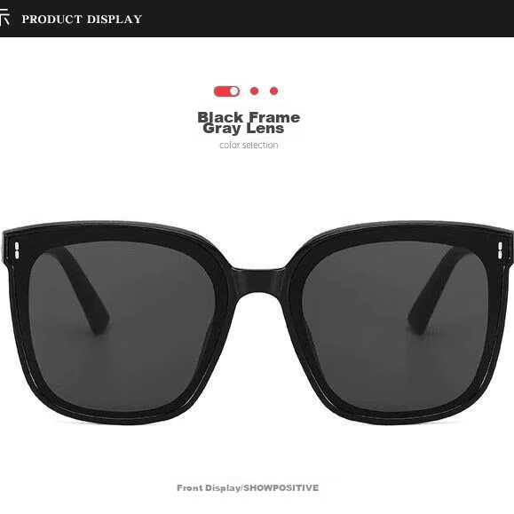 Baixiaoshe  Unisex naočare za sunce, Crne