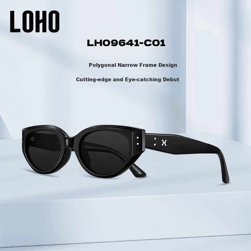Loho Unisex naočare za sunce, Crne