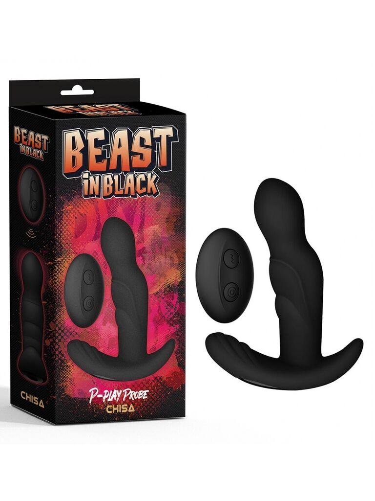 Masažer prostate P-play Probe, 13.4cm, Crni