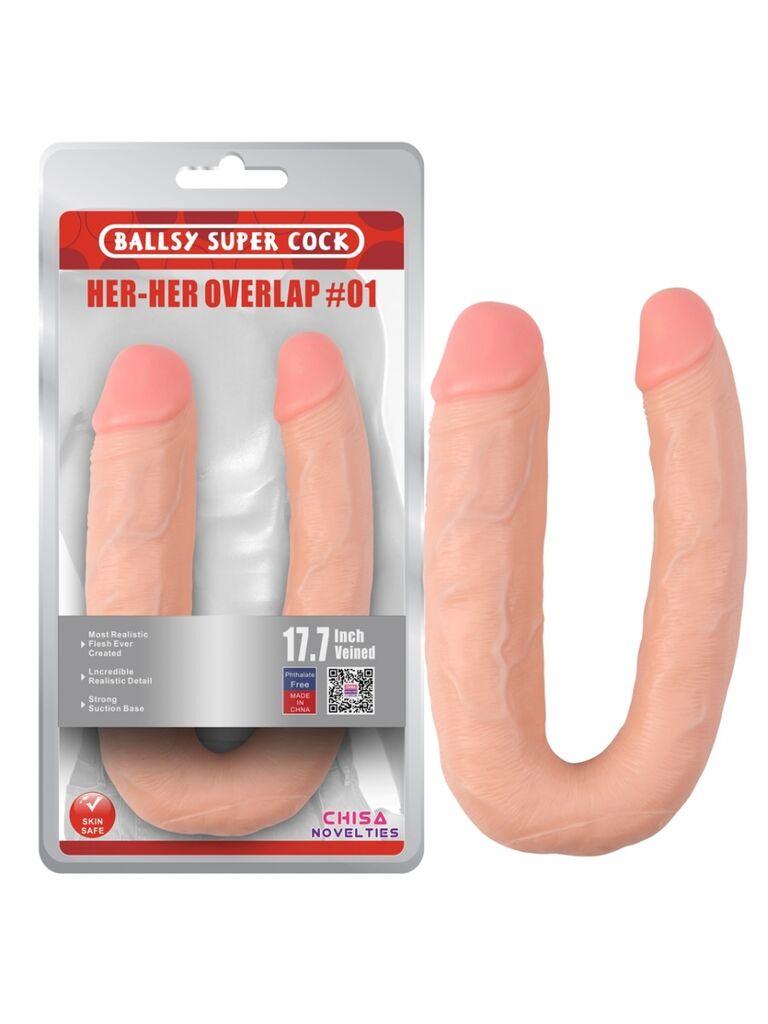 Dildo Her Her Overlap 01, 22.5cm, Boja kože