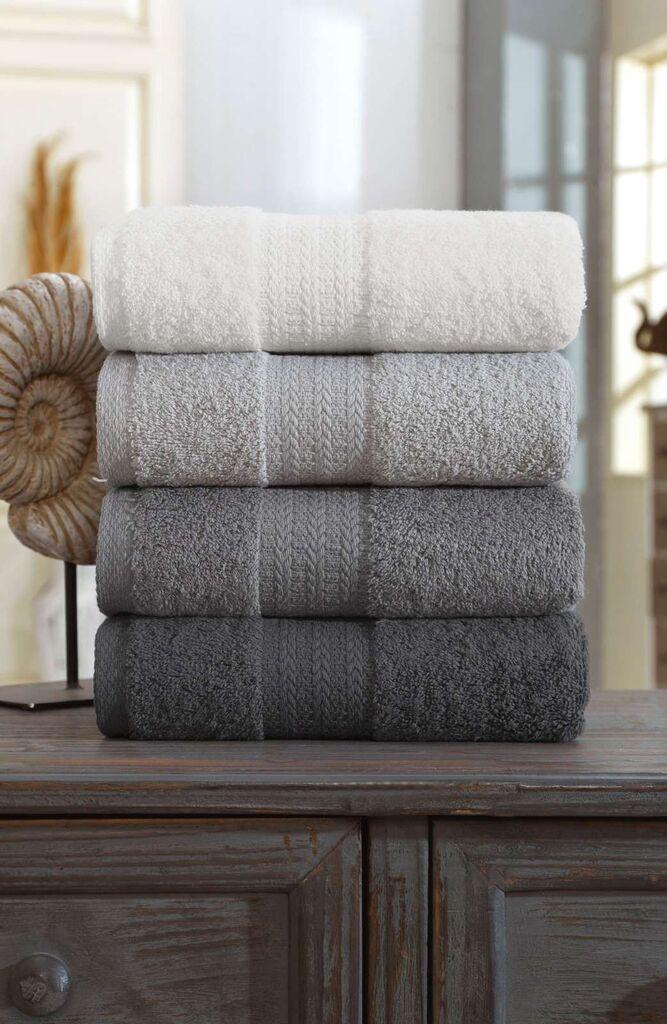 L'essentiel Maison Set peškira Rainbow, 50x85 cm, 4 komada, Sivi