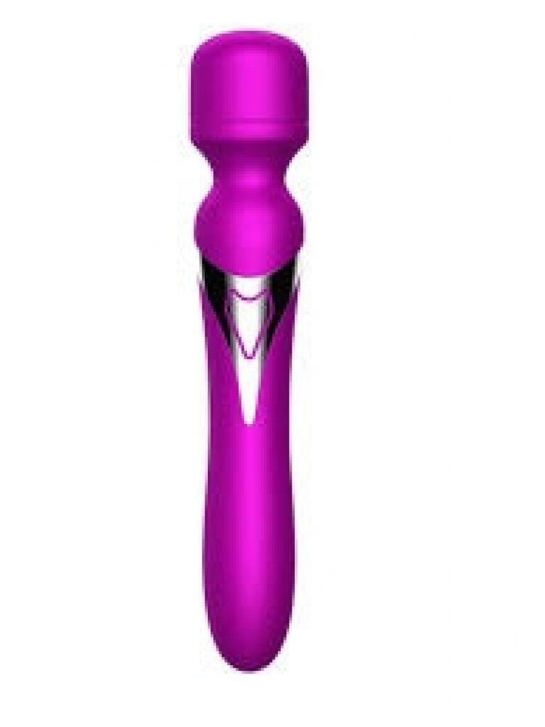 Stimulator klitorisa Silicone Dual Massager, 22.6cm, Ljubičasti