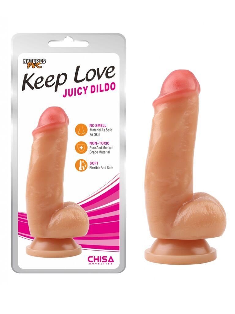 Dildo Juicy, 18cm, Boja kože