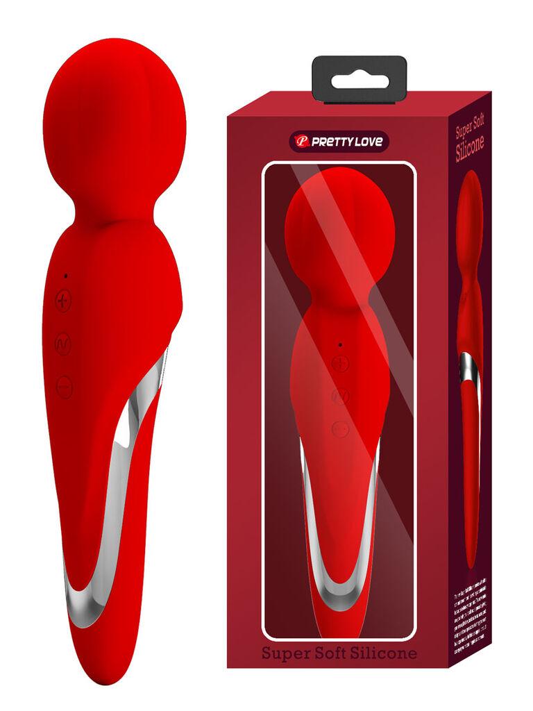 Vibrator Pretty love Walter, 21.6cm, Crveni