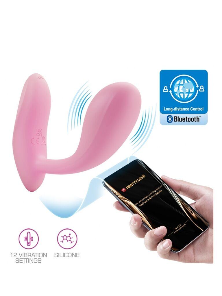 Vibro jaje Pretty Love Baird, 10.8cm, Roze