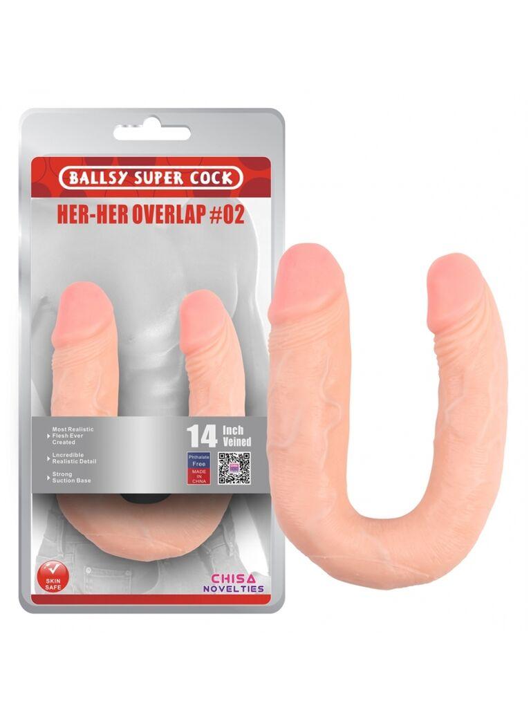 Dildo Her Her Overlap 02, 18cm, Boja kože