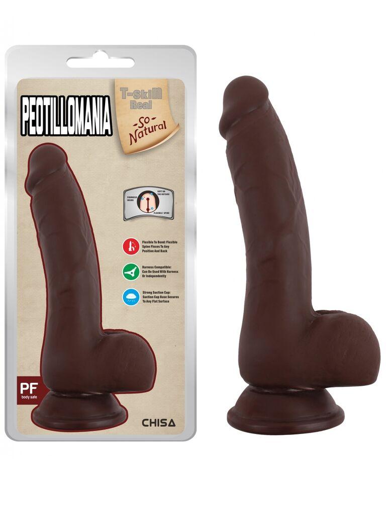 Dildo Peotillomania, 19.5cm, Braon