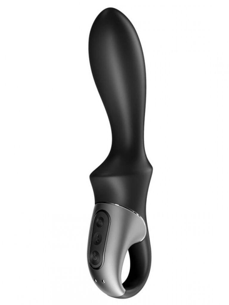 Vibrator Heat Climax, 20.5cm, Crni