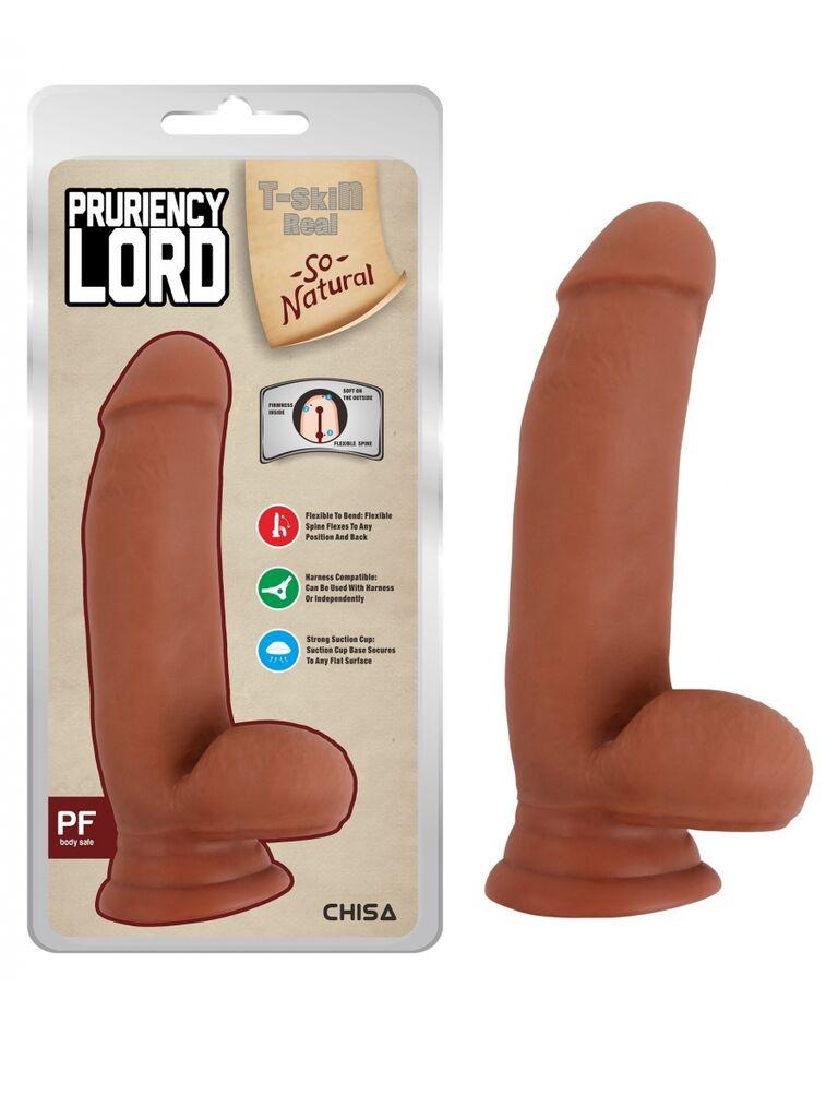 Dildo Pruriency Lord, 17.5cm, Boja kože