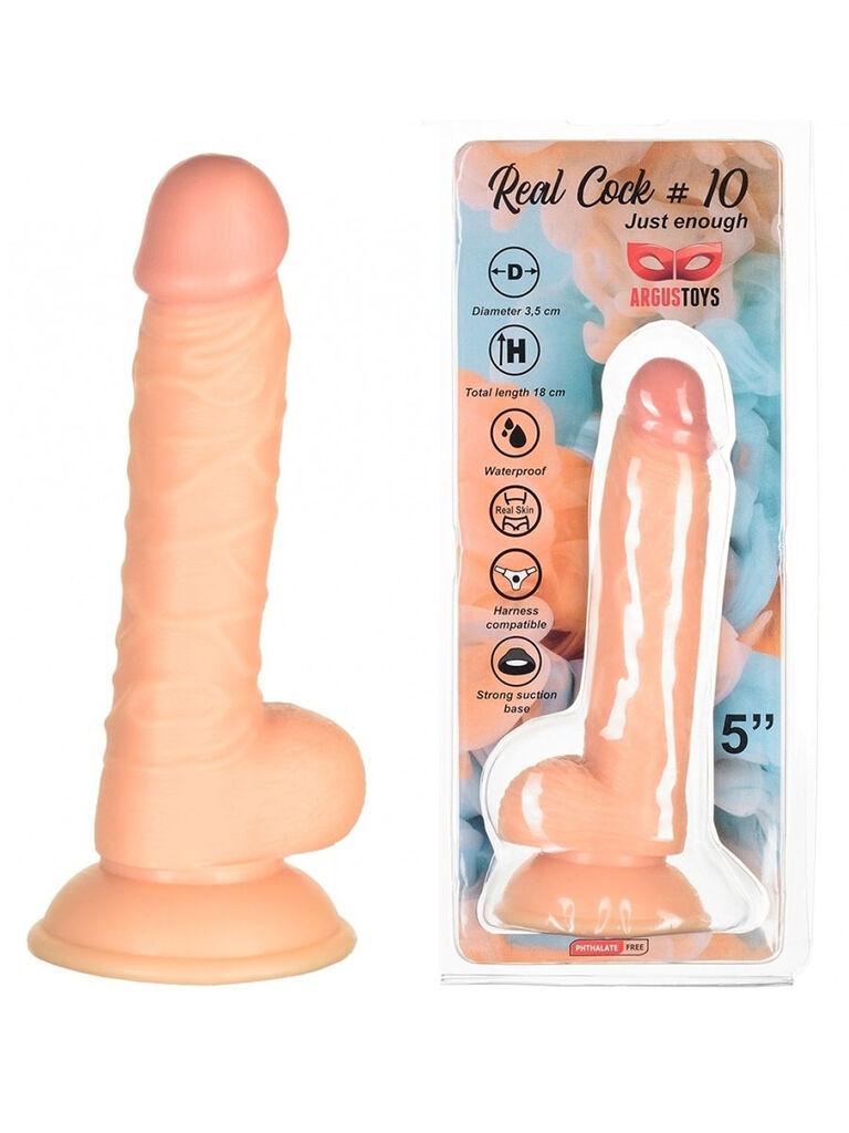 Dildo Real cock 10, 18cm, Boja kože