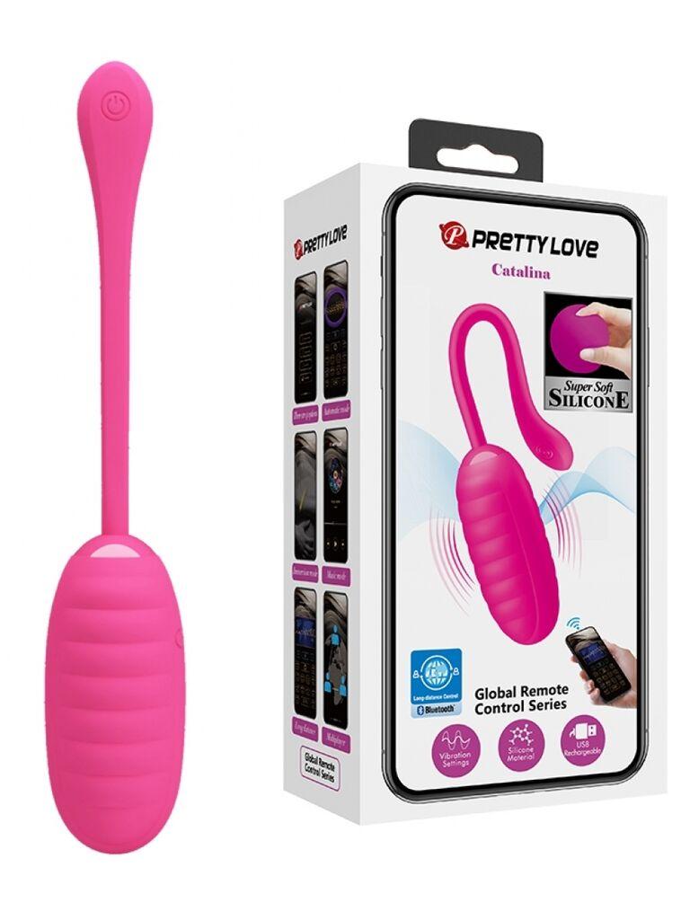 Vibro jaje sa aplikacijom Catalina, 19.7cm, Roze