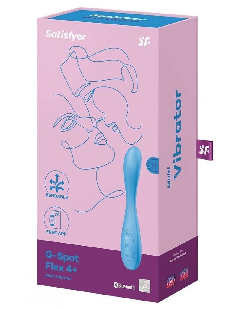 Vibrator G-Spot Flex 4+, Plavi