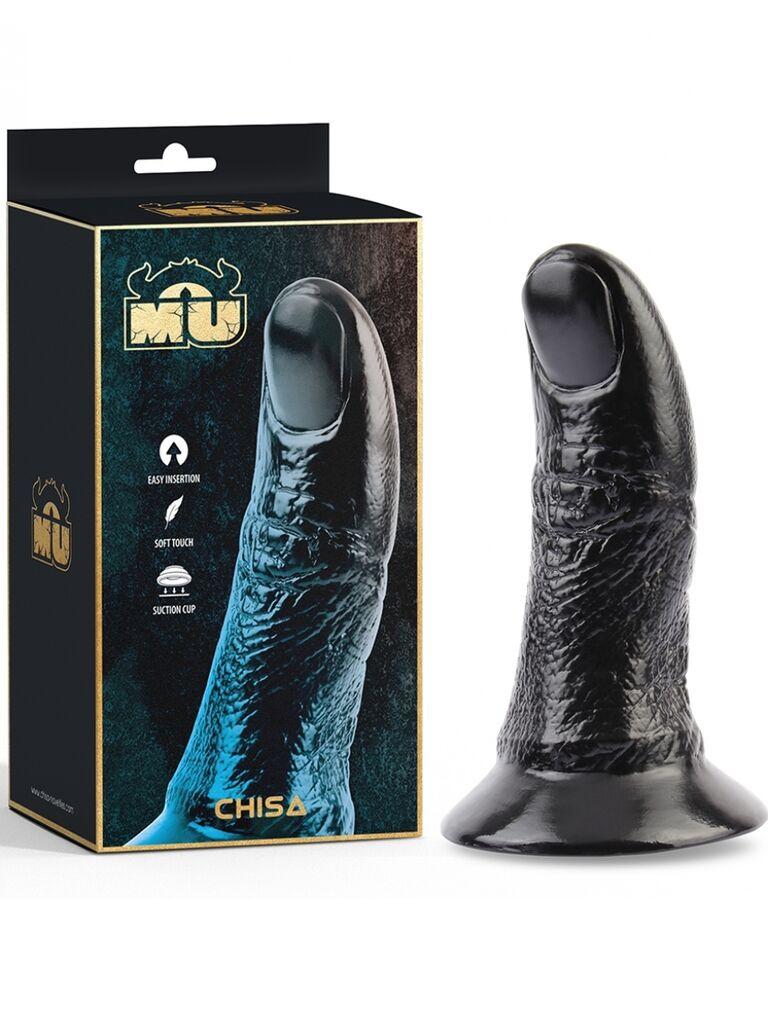 Dildo Thumbs Up, 17cm, Crni