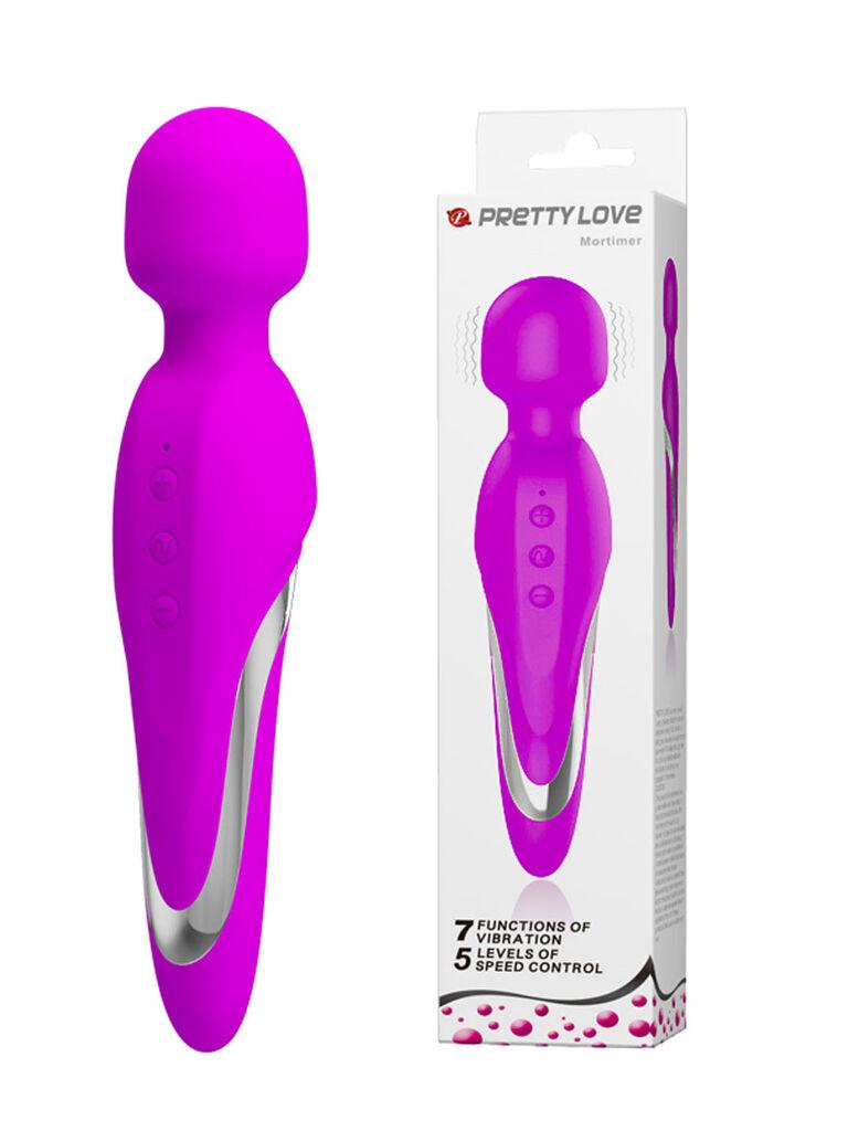 Masažer klitorisa Mortimer wand, 21cm, Ljubičasti