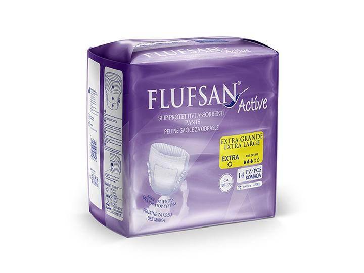 Flufsan Pelene gaćice veličina XL, 14 komada