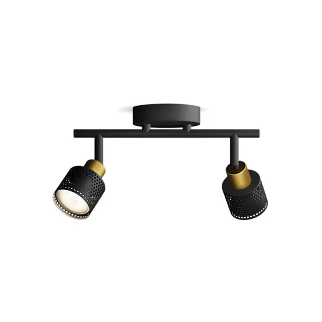 Philips Spot lampa Niall 929004109101, 2X5W, Bs, Hv, Zlatno-crna