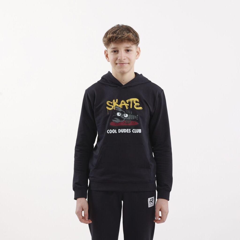 Rang Duks sa kapuljačom za dečake Ralph, Crni