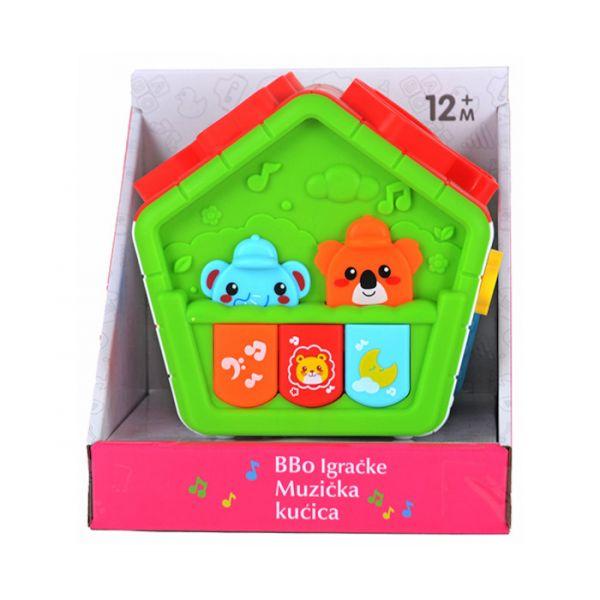 BBO Muzička igračka za bebe Kućića sa aktivnostima 12m+