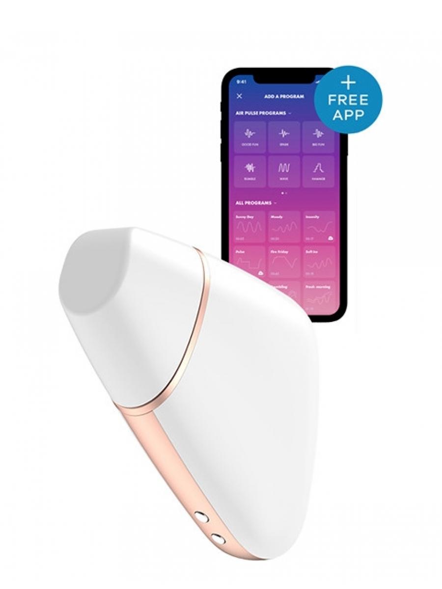 SATISFYER Klitoralni masažer Love Triangle, Beli