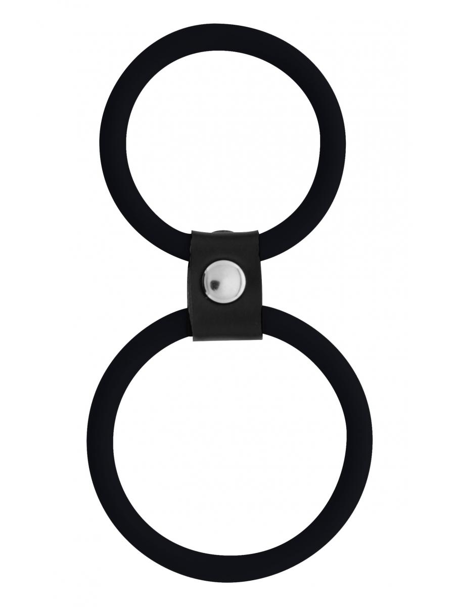 DREAMTOYS Prsten za penis Menzstuff, Crni