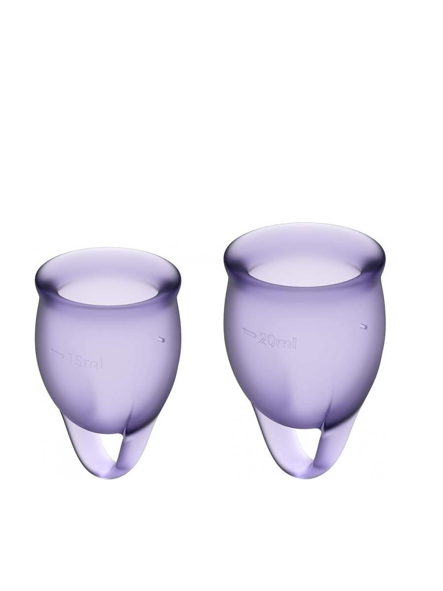 SATISYFER Menstrualne čašice Feel Confident, 2 komada, Ljubičaste