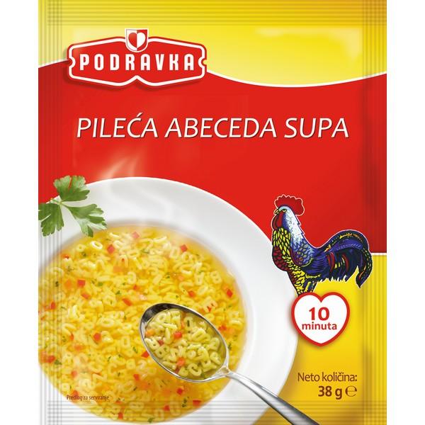 PODRAVKA Pileća supa Abeceda, 38g