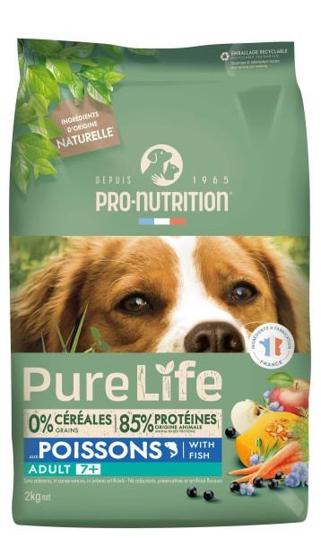 PRO-NUTRITION Suva hrana za pse Pure Life Adult 7+, Riba, 2kg