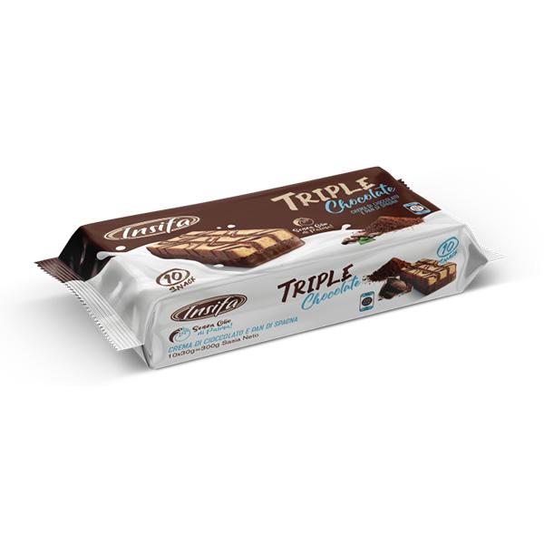 INSIFA Tortica Triple Choco, 300g, 10 komada