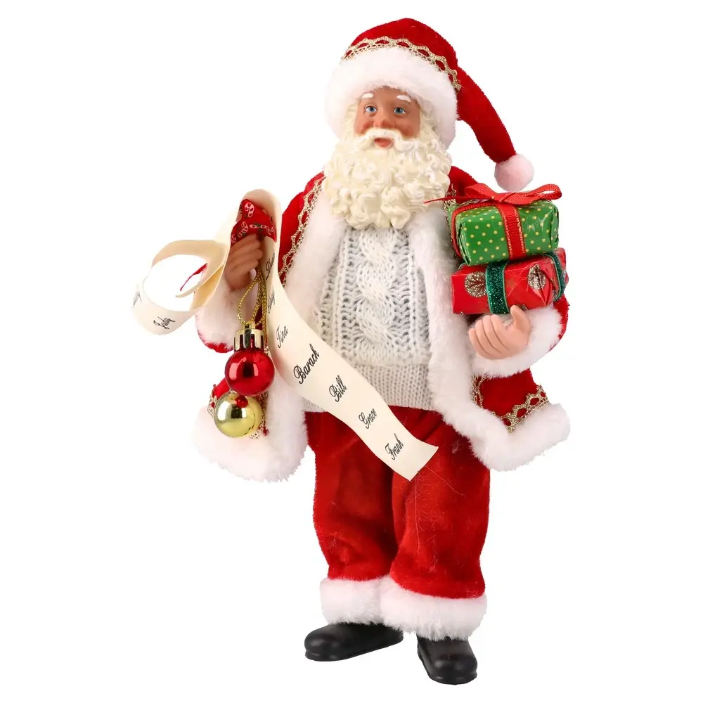 FESTA Novogodišnja figura Deda Mraz Deco Santa 10, 27cm, Crvena